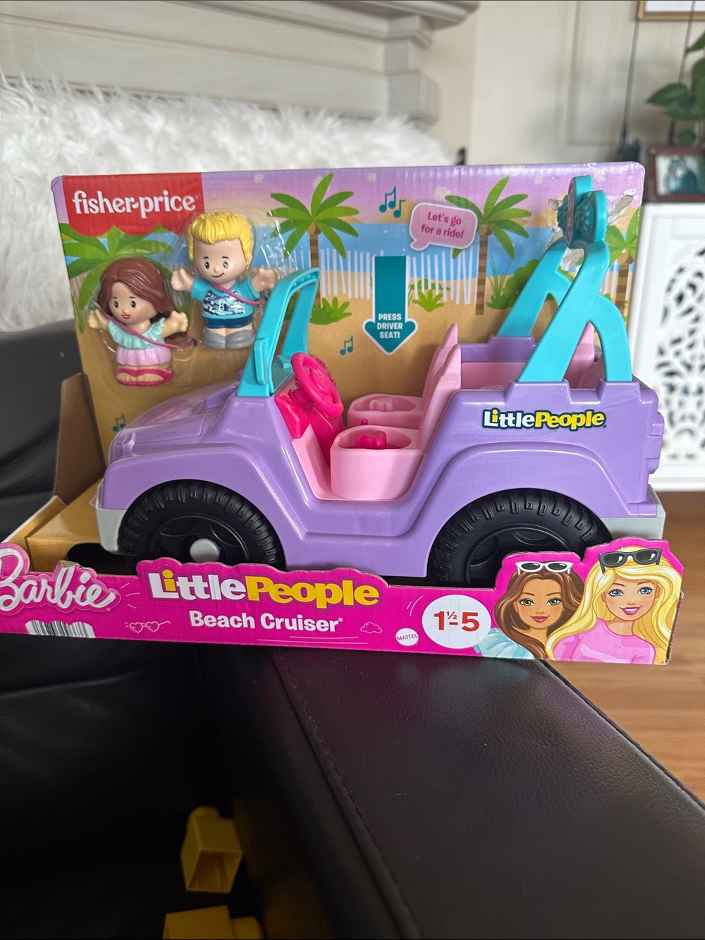 Fisher-Price Little People Barbie Beach Cruiser - Purple, Pink & Teal